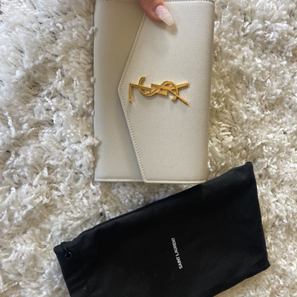 YVES SAINT LAURENT *NEW*  white bag